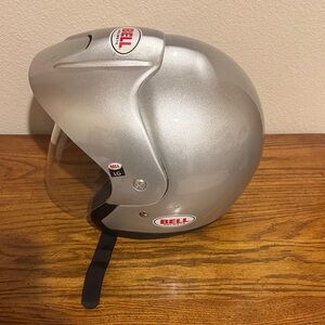 Bell Mag 8 Silver Motorcycle Helmet Size Large